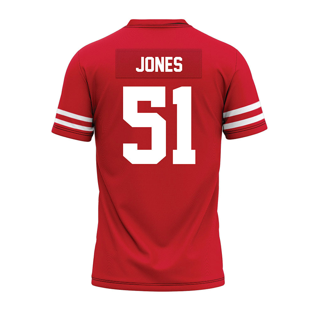 Houston - NCAA Football : Hunter Jones - Red Premium Football Jersey-1