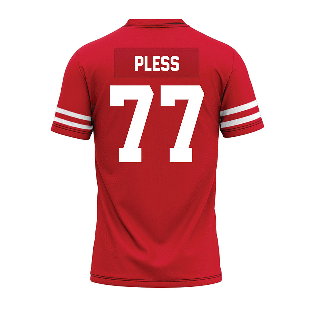 Houston - NCAA Football : Troy Pless - Red Premium Football Jersey-1