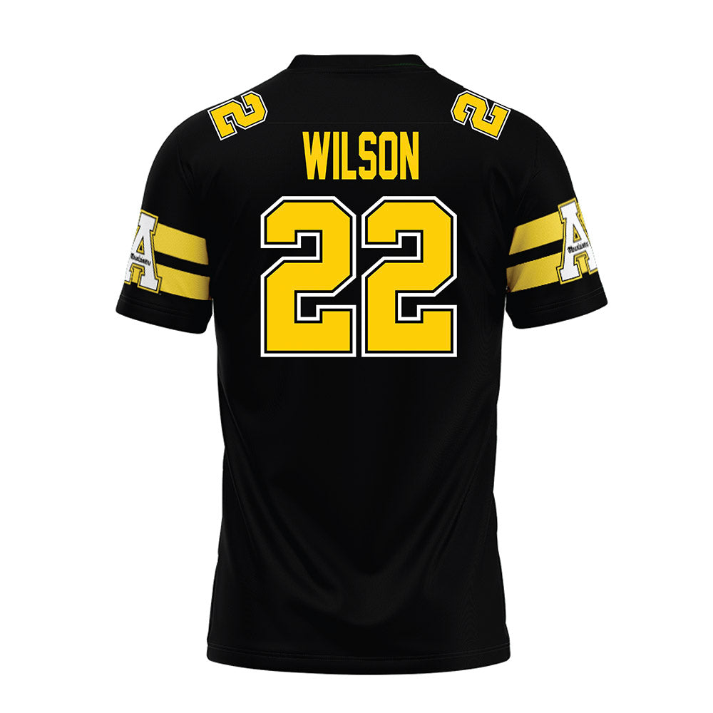 App State - NCAA Football : DaRon Wilson - Black Premium Football Jersey-1