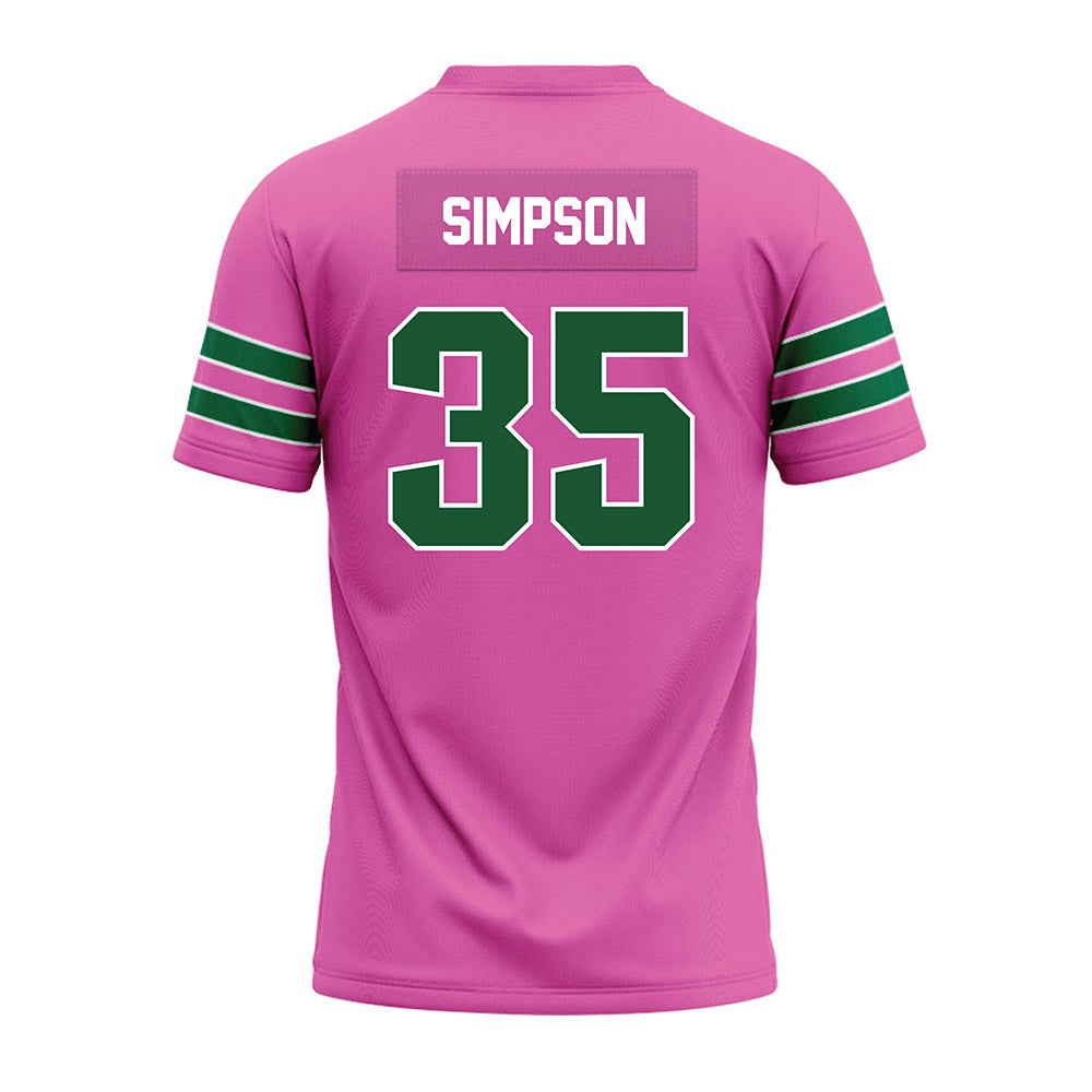 UAB - NCAA Football : Owen Simpson - Pink Premium Football Jersey-1
