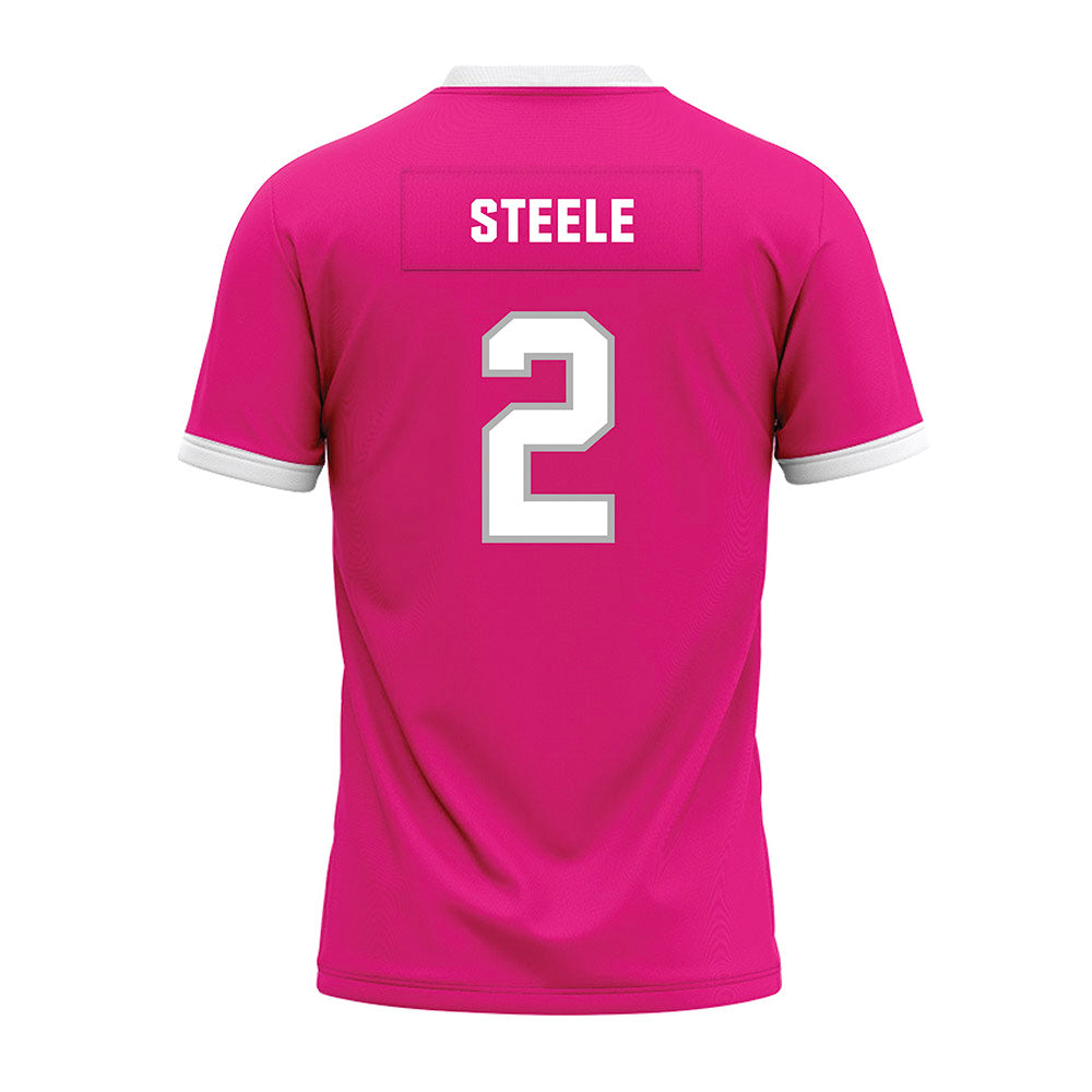 Troy - NCAA Football : Bryce Steele - Pink Premium Football Jersey-1