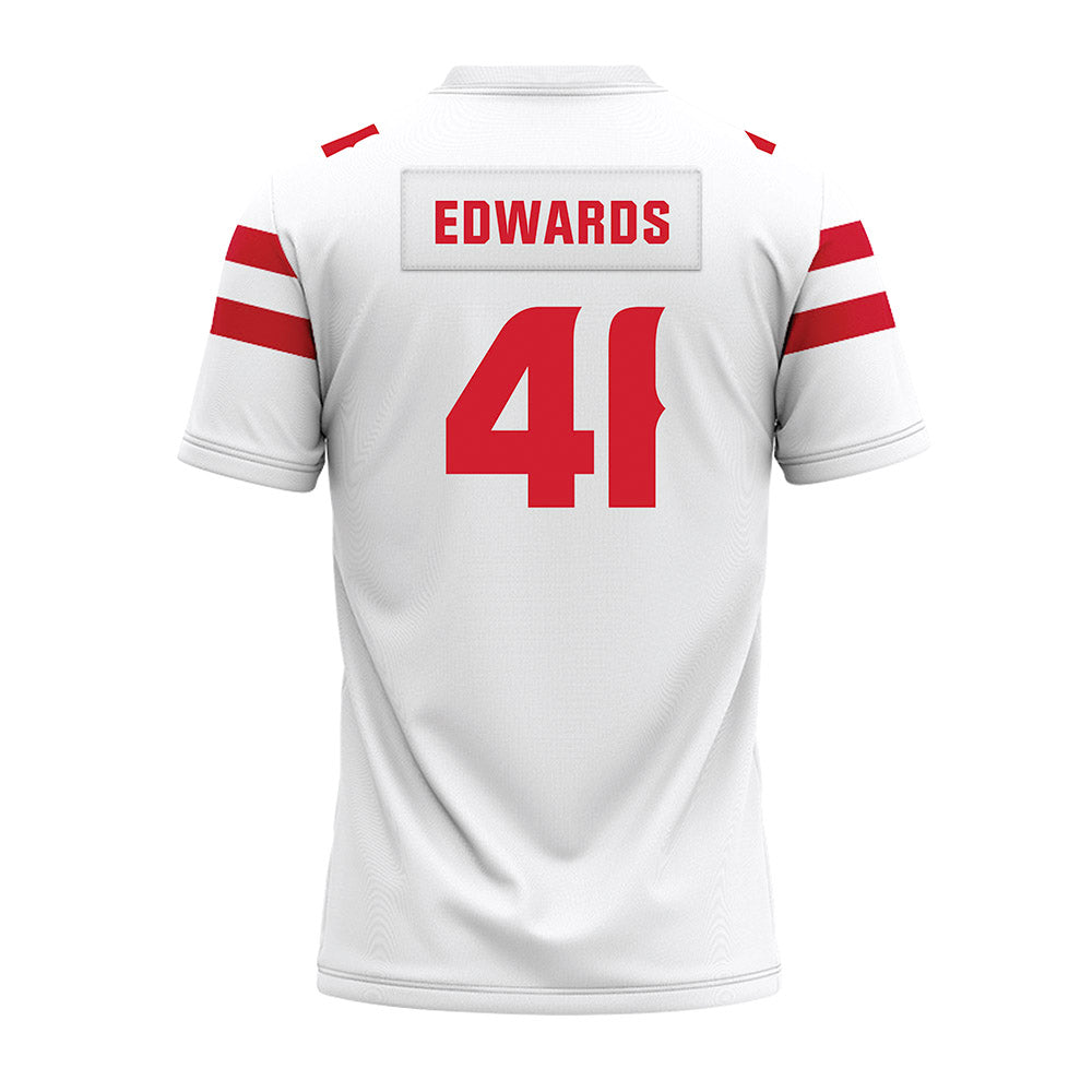 Louisiana - NCAA Football : Chase Edwards - White Premium Football Jersey-1