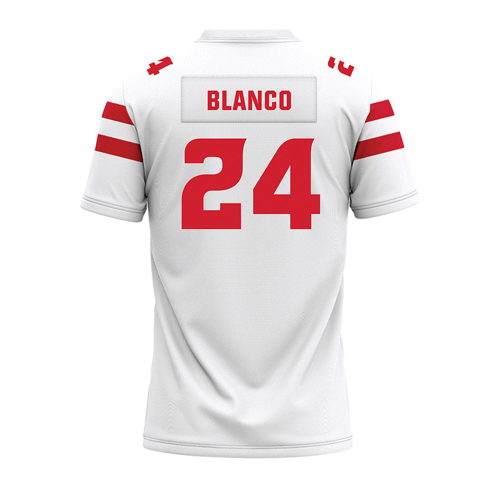 Louisiana - NCAA Football : Steven Blanco - White Premium Football Jersey-1
