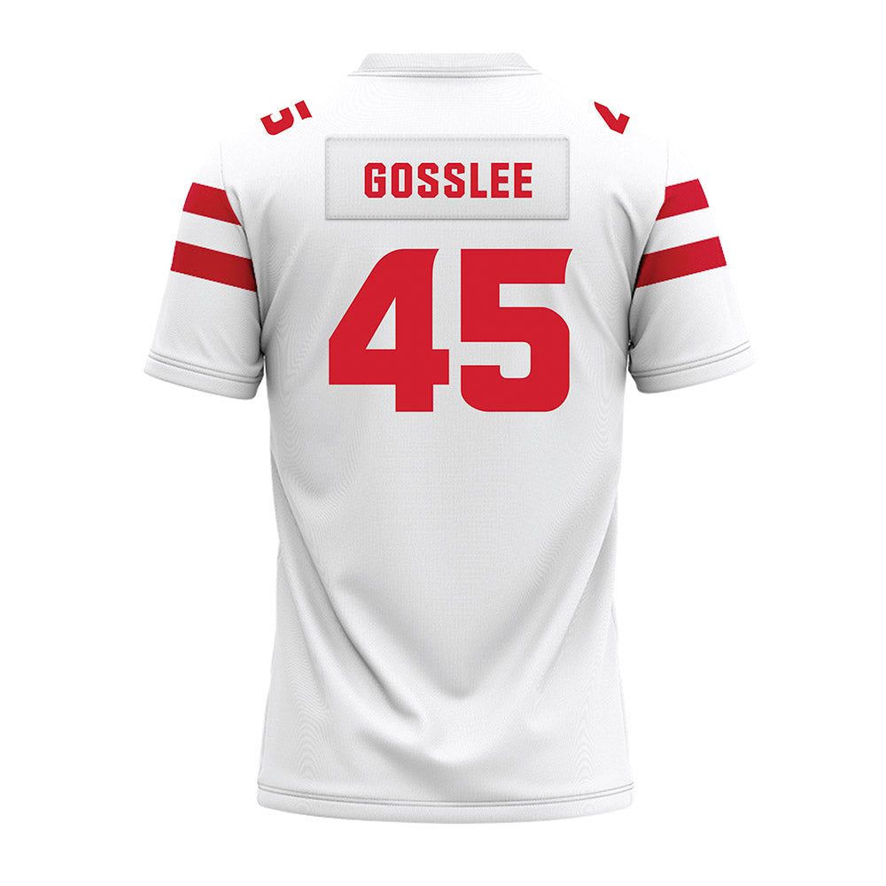 Louisiana - NCAA Football : Patrick Gosslee - White Premium Football Jersey-1