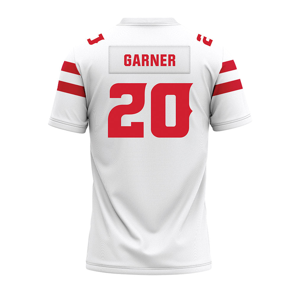 Louisiana - NCAA Football : Jj Garner - White Premium Football Jersey-1