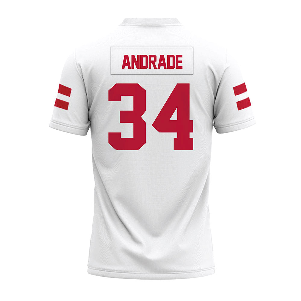 UMass - NCAA Football : Payton Andrade - White Premium Football Jersey-1