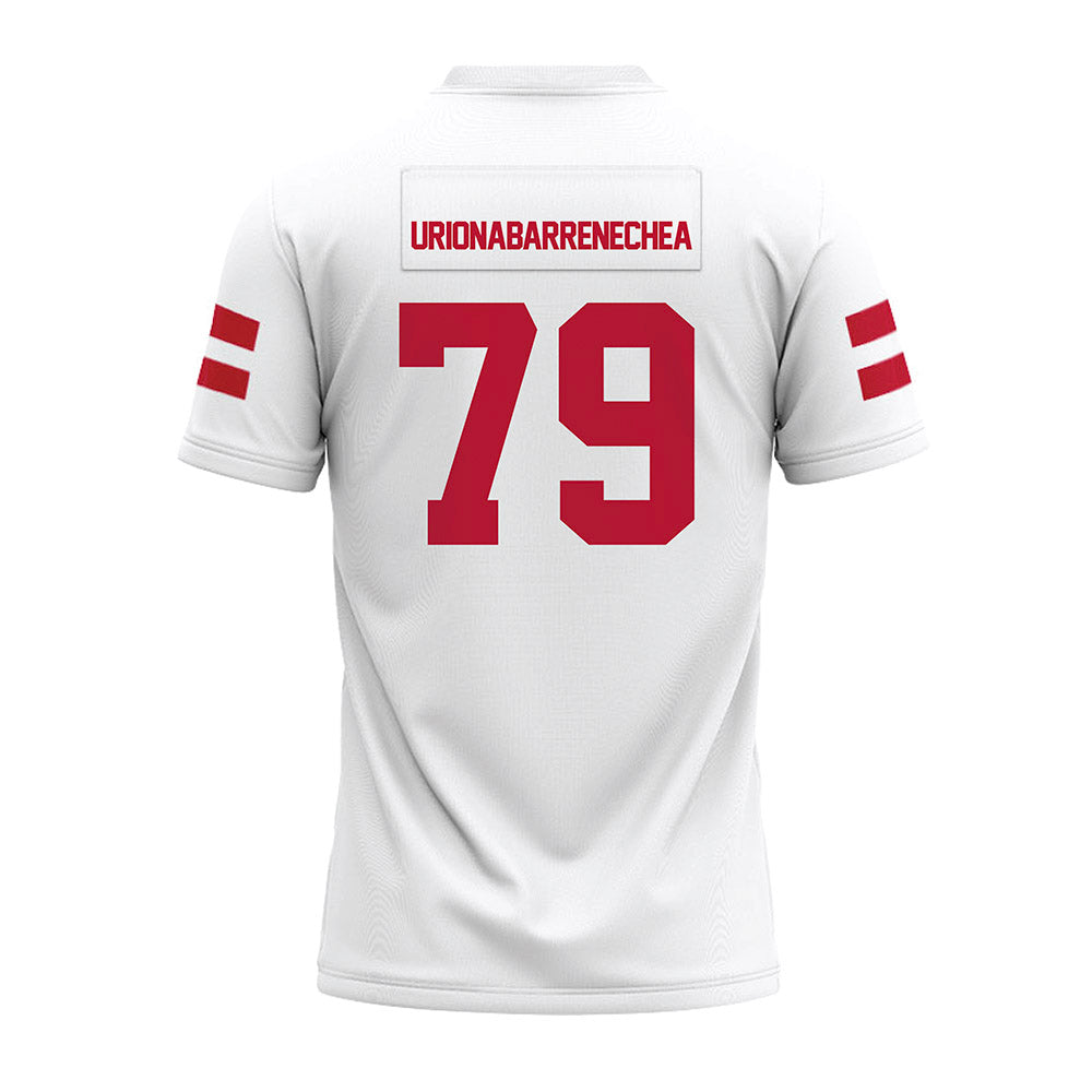 UMass - NCAA Football : Aitor Urionabarrenechea - White Premium Football Jersey-1