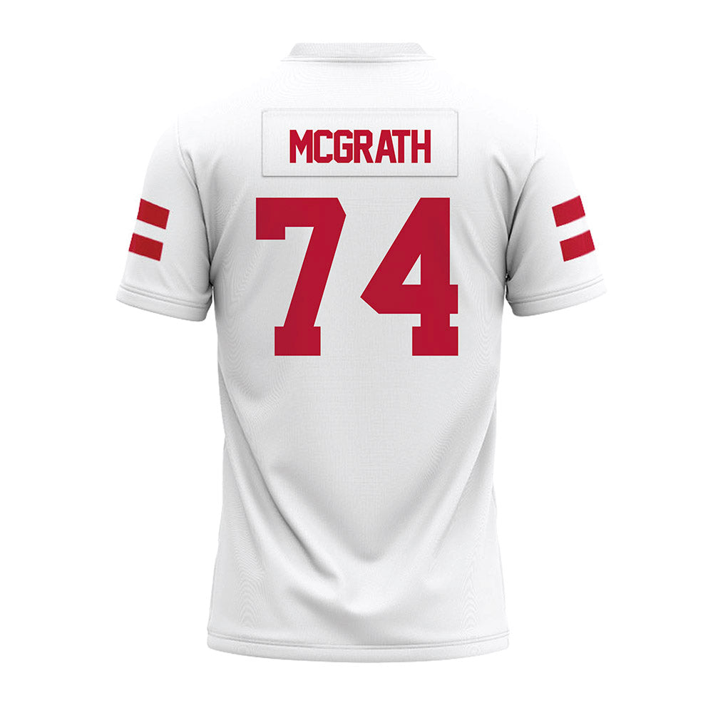 UMass - NCAA Football : Jake McGrath - White Premium Football Jersey-1