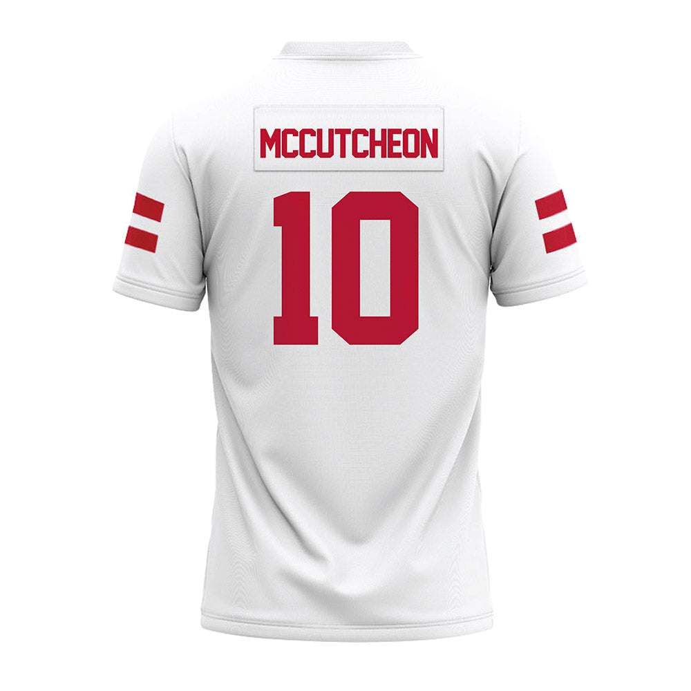 UMass - NCAA Football : Ty Mccutcheon - White Premium Football Jersey-1