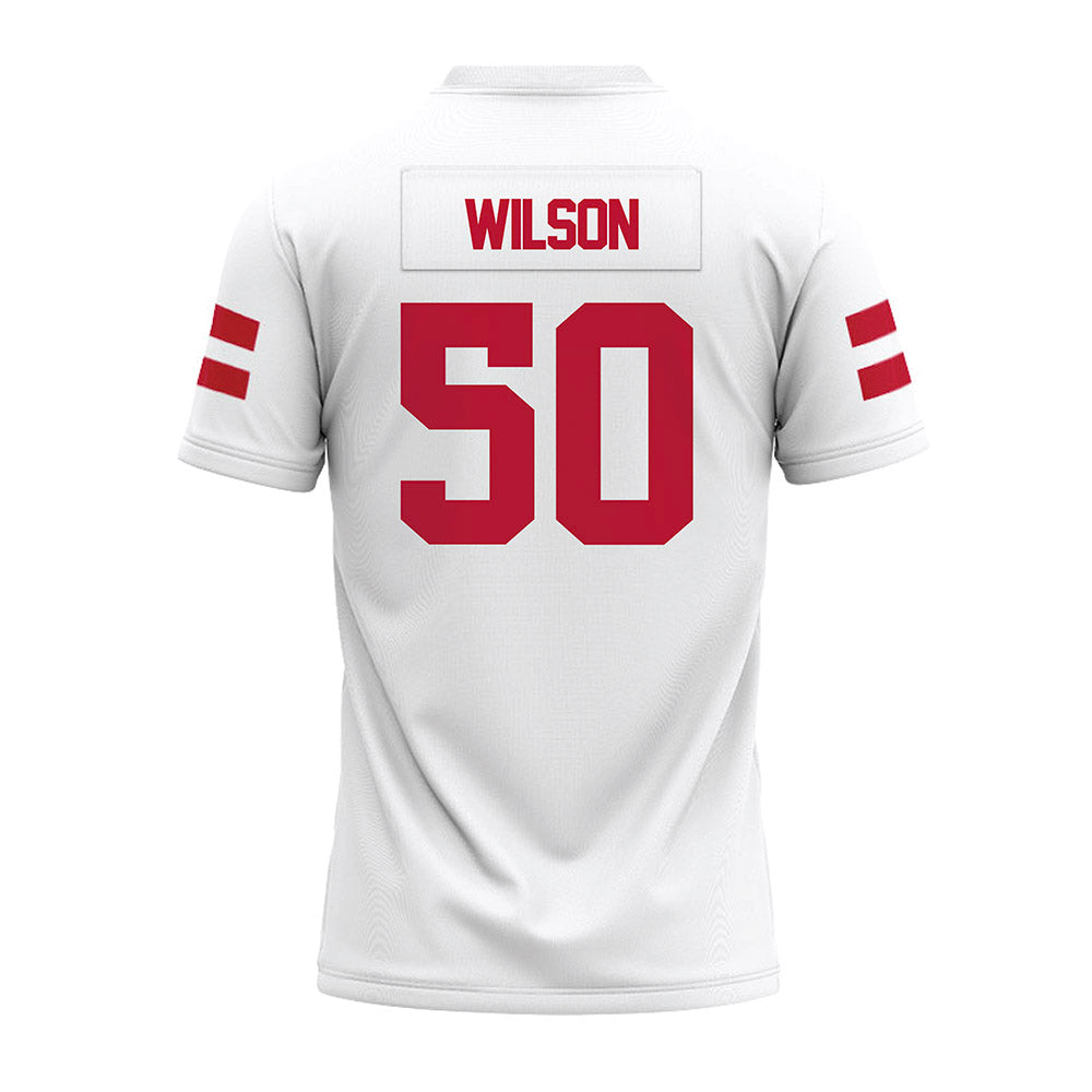UMass - NCAA Football : Gavin Wilson - White Premium Football Jersey-1
