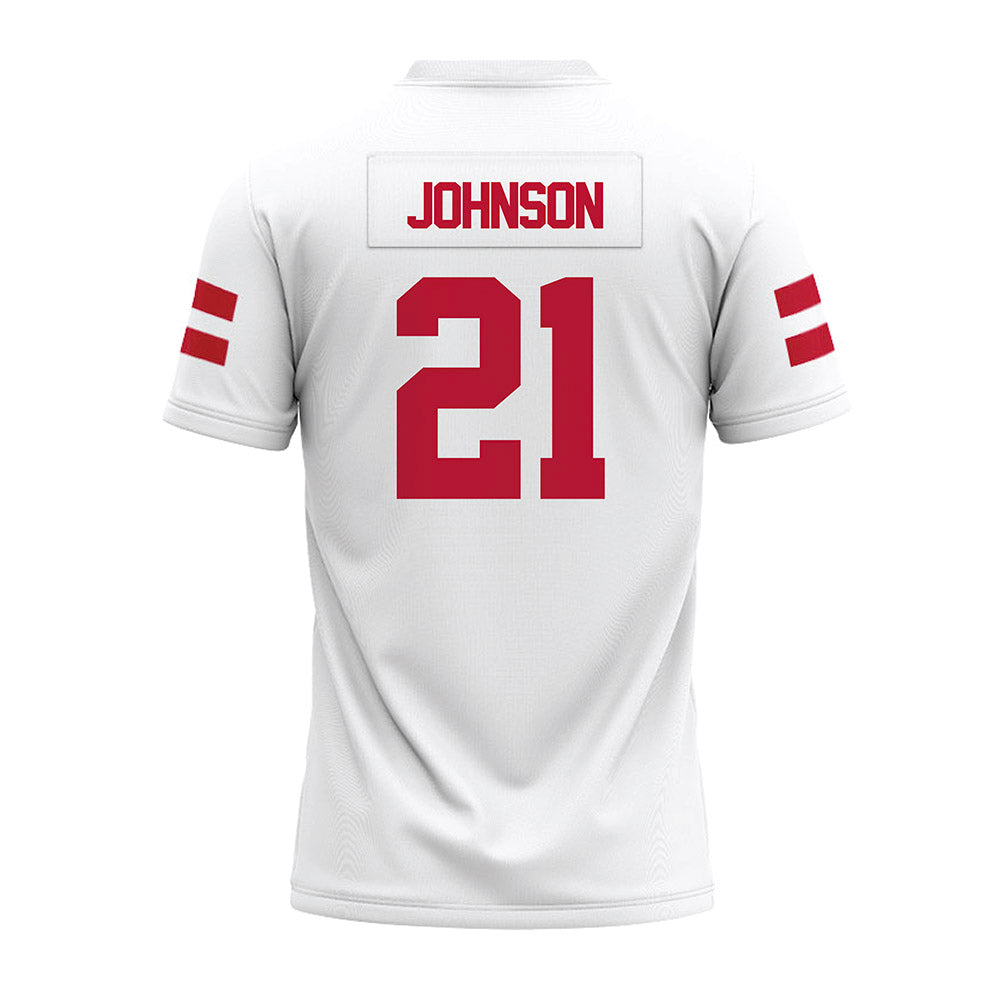 UMass - NCAA Football : Terron Johnson - White Premium Football Jersey-1