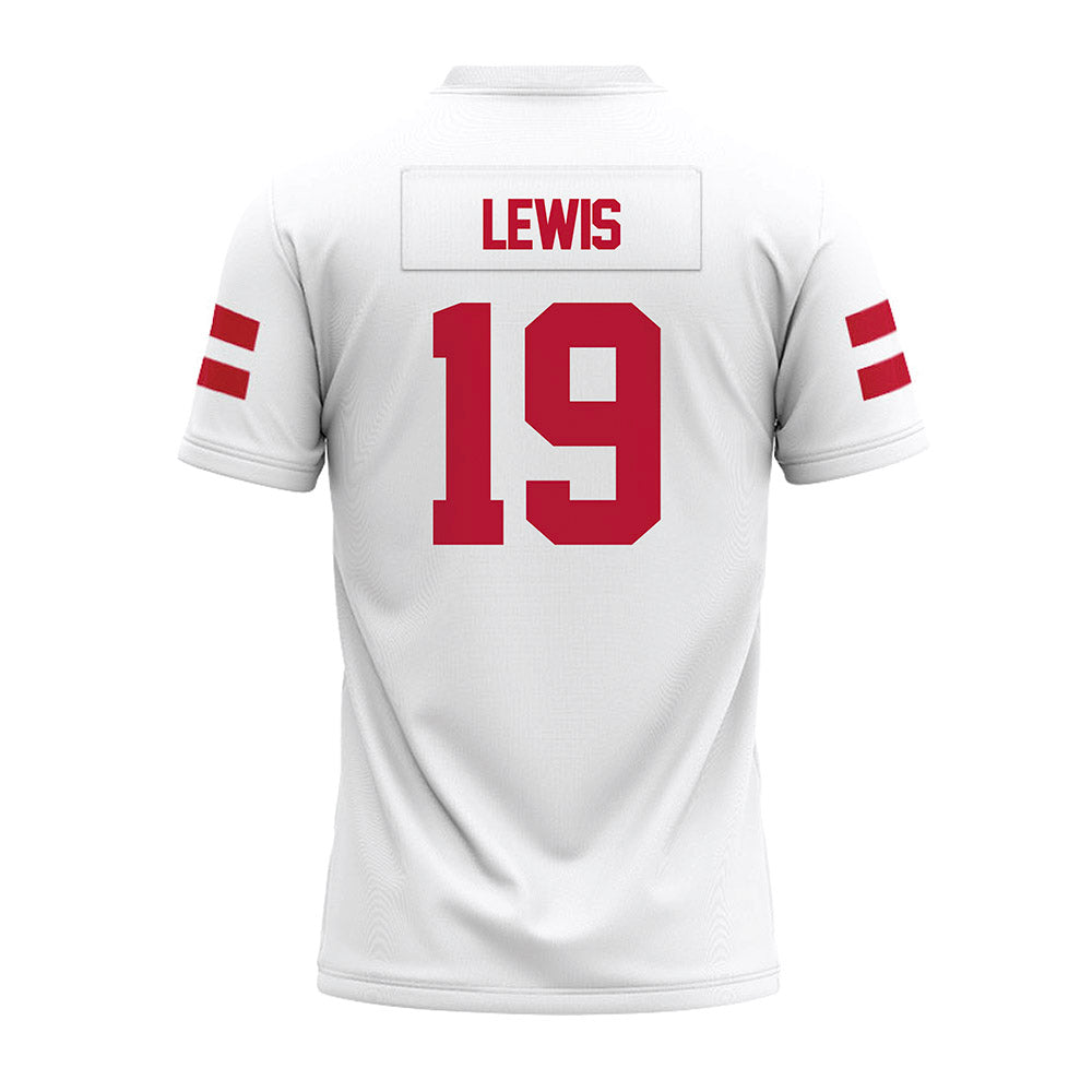 UMass - NCAA Football : Jabari Lewis - White Premium Football Jersey-1