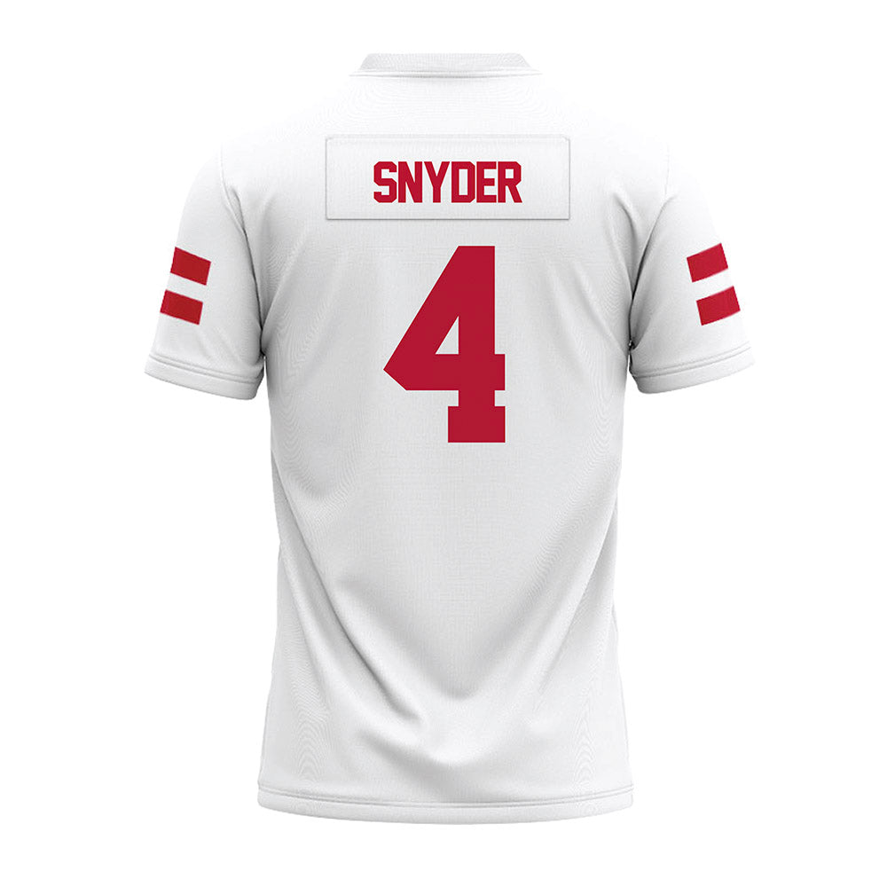 UMass - NCAA Football : DD Snyder - White Premium Football Jersey-1