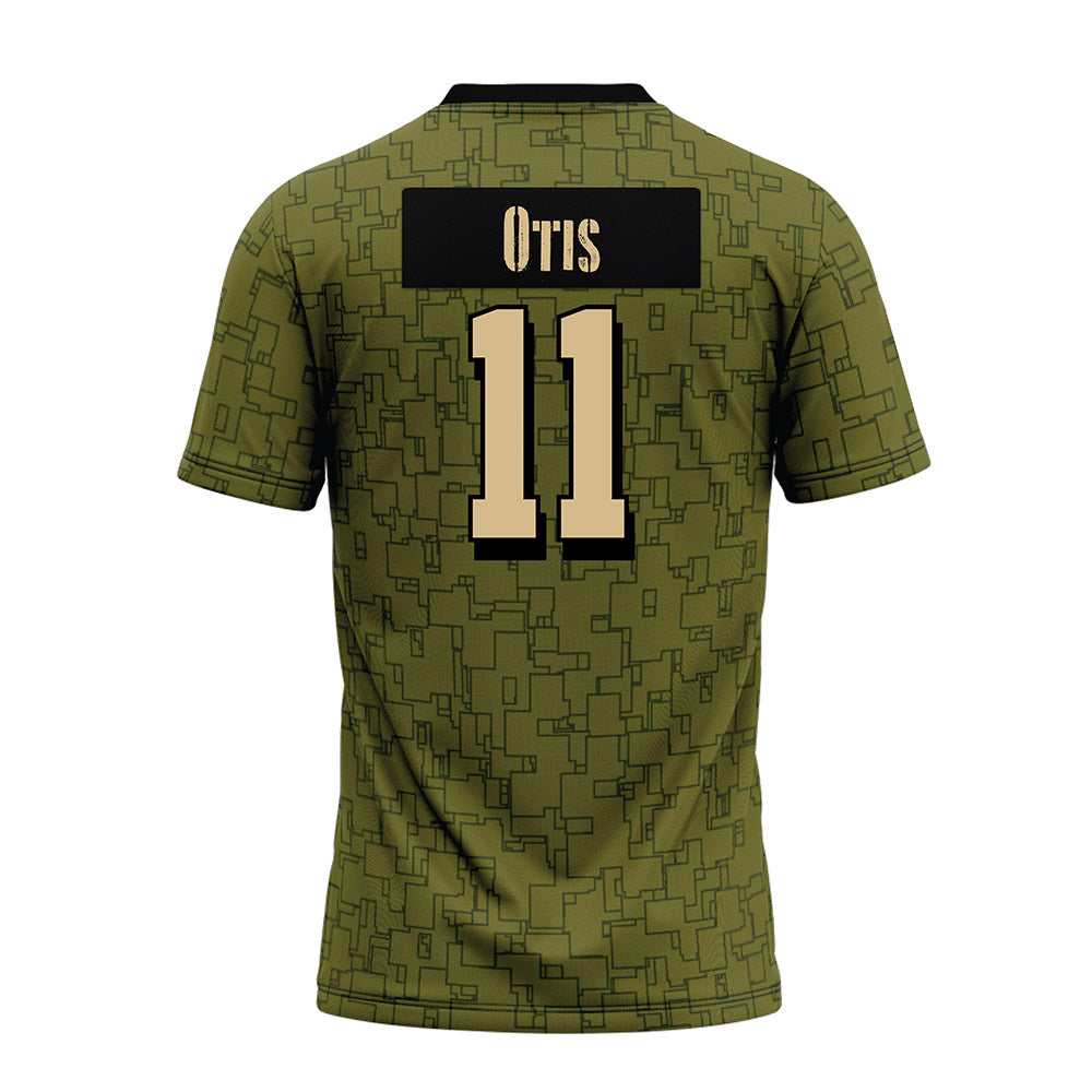 Hawaii - NCAA Football : Jamih Otis - Green Camo Premium Football Jersey-1