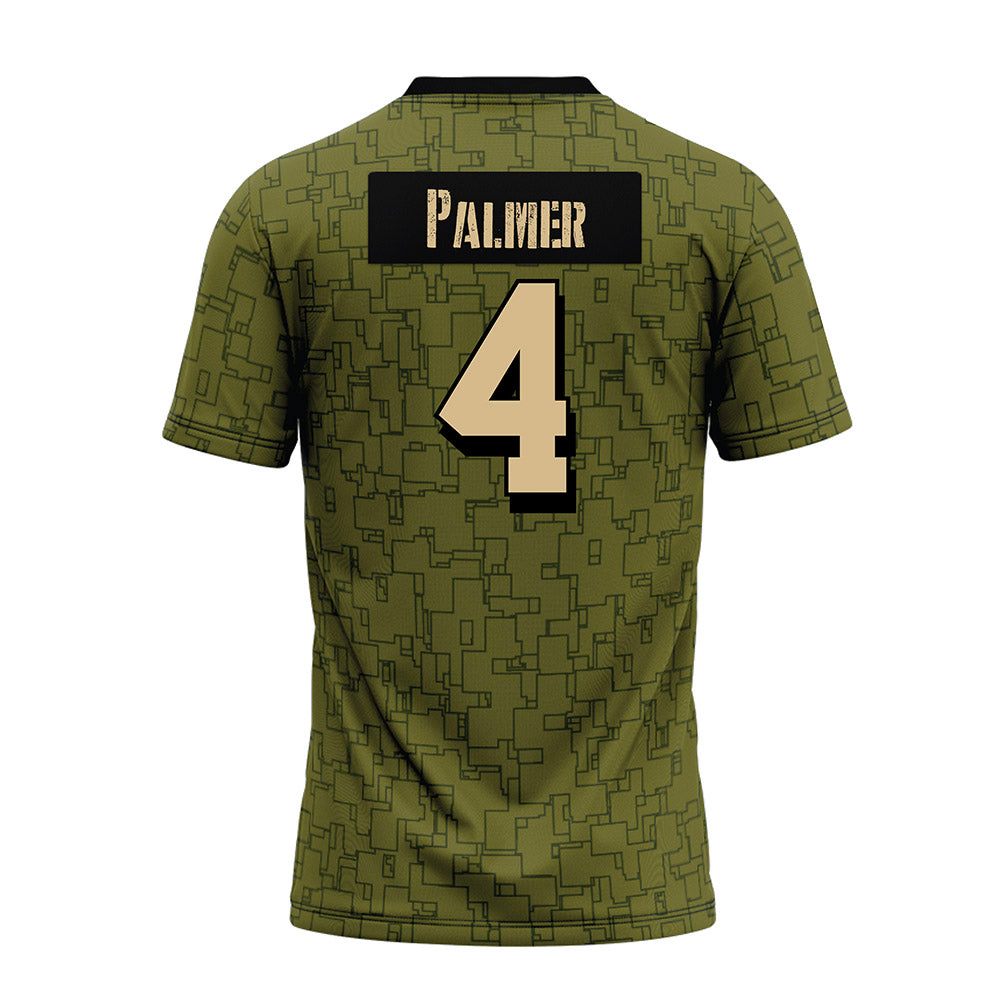 Hawaii - NCAA Football : Elijah Palmer - Green Camo Premium Football Jersey-1