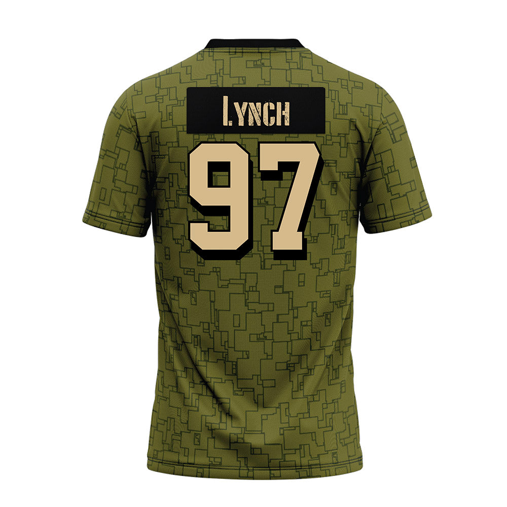 Hawaii - NCAA Football : Jordan Lynch - Green Camo Premium Football Jersey-1