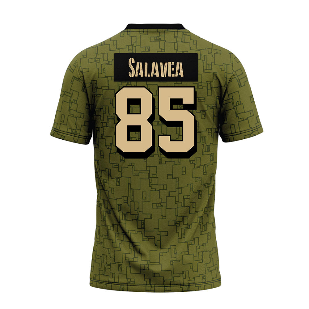 Hawaii - NCAA Football : Oakie Salavea - Green Camo Premium Football Jersey-1