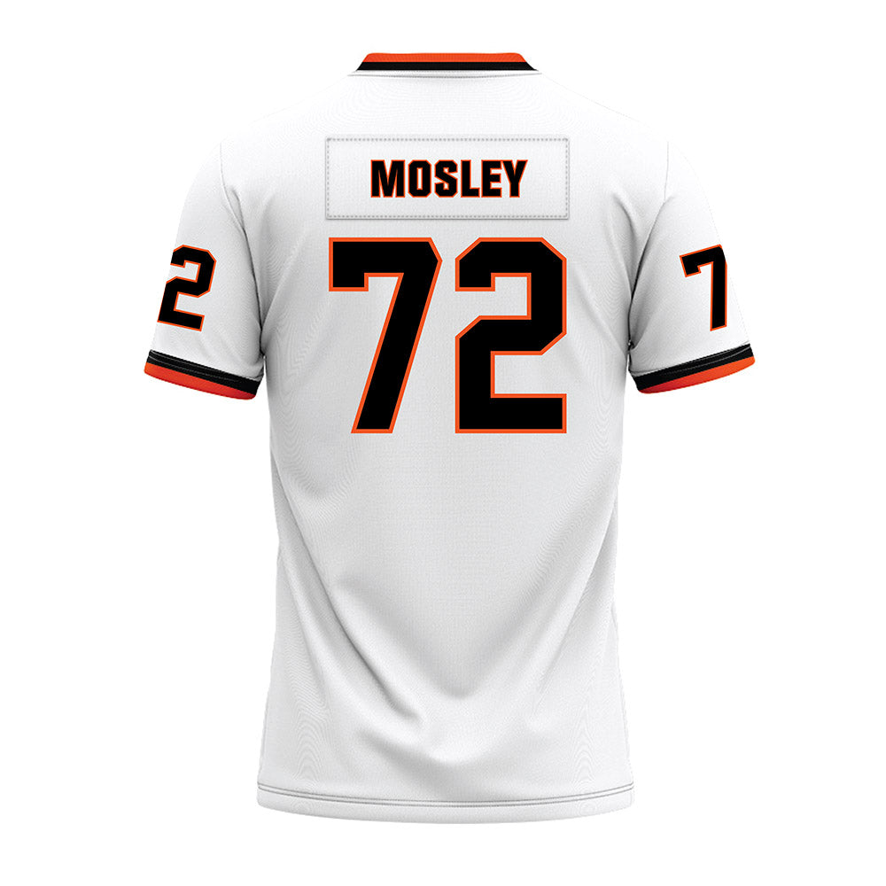 Oklahoma State - NCAA Football : ORyan Mosley - White Premium Football Jersey-1