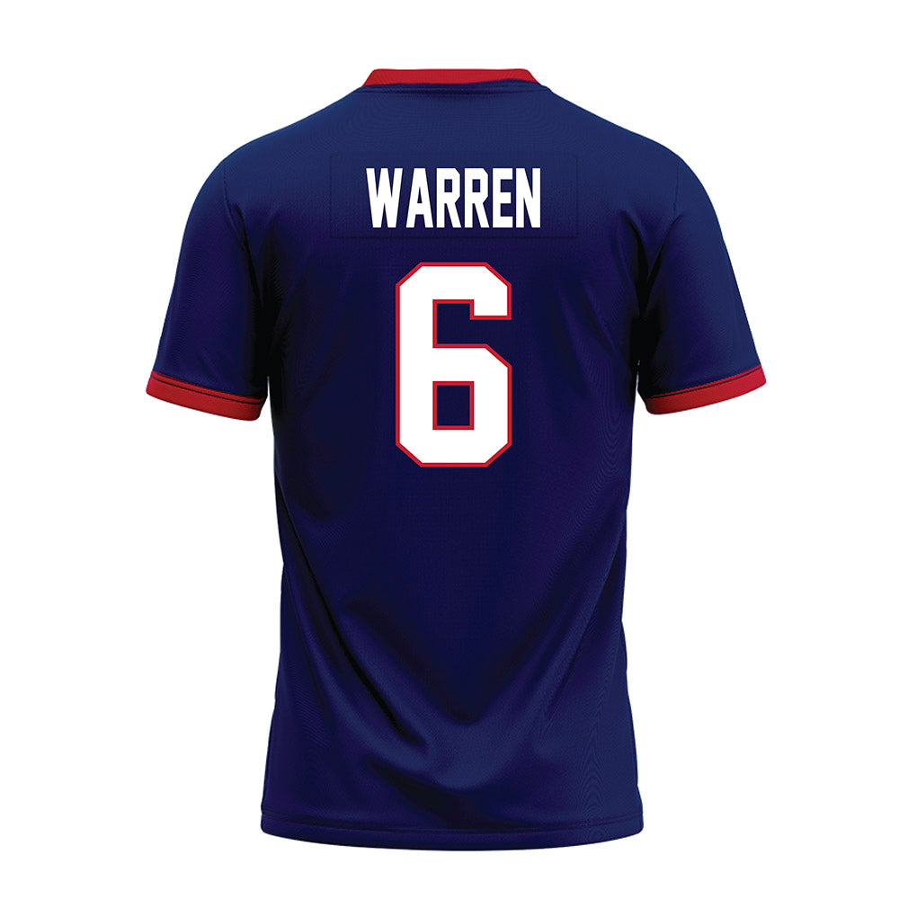 Arizona - NCAA Football : Cornelius Warren - Blue Premium Football Jersey-1