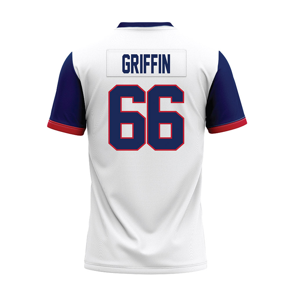 Arizona - NCAA Football : Jaxon Griffin - White Premium Football Jersey-1