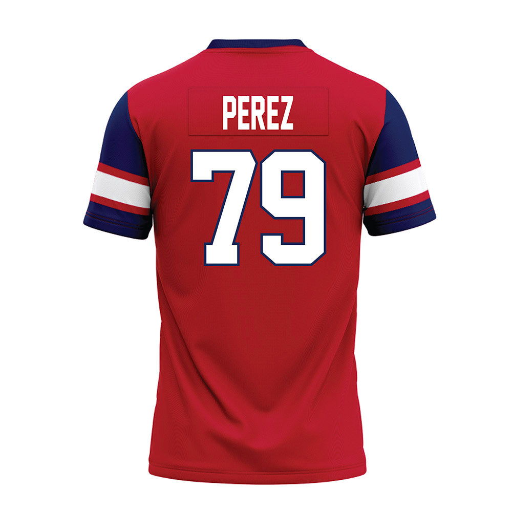 Arizona - NCAA Football : Isaac Perez - Red Premium Football Jersey-1
