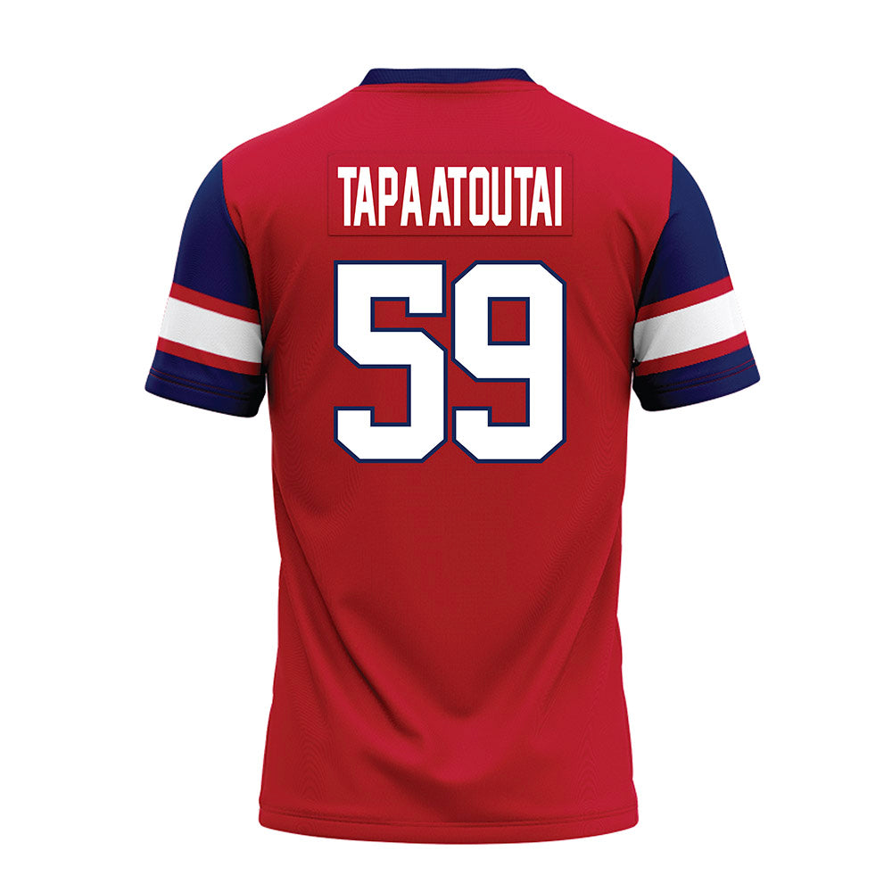 Arizona - NCAA Football : Rhino Tapa'atoutai - Red Premium Football Jersey-1