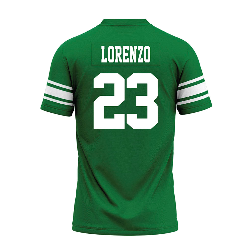 North Texas - NCAA Football : Christian Lorenzo - Green Premium Football Jersey-1