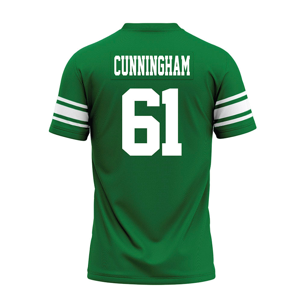 North Texas - NCAA Football : Drew Cunningham - Green Premium Football Jersey-1