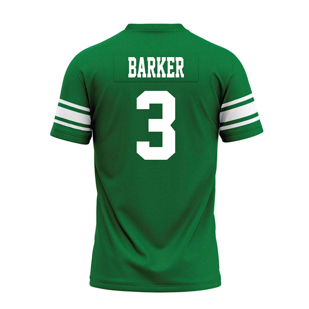 North Texas - NCAA Football : Zakye Barker - Green Premium Football Jersey-1