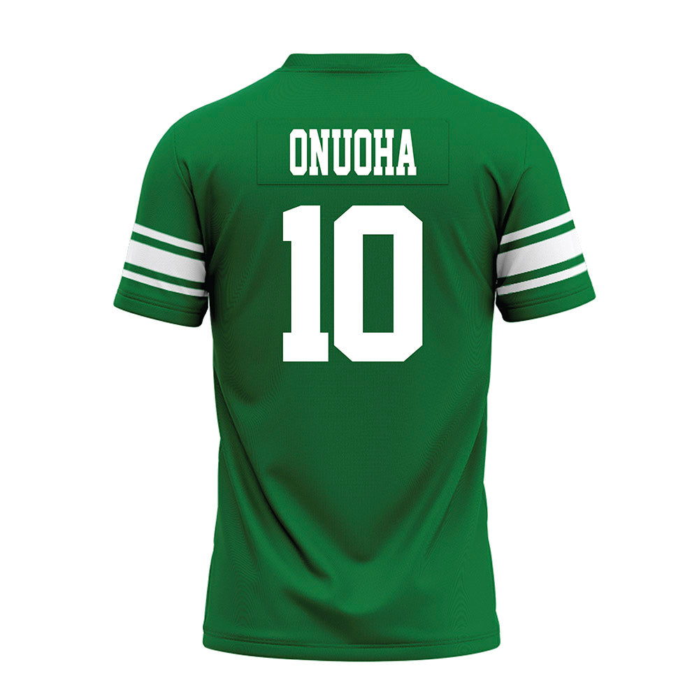 North Texas - NCAA Football : David Onuoha - Green Premium Football Jersey-1