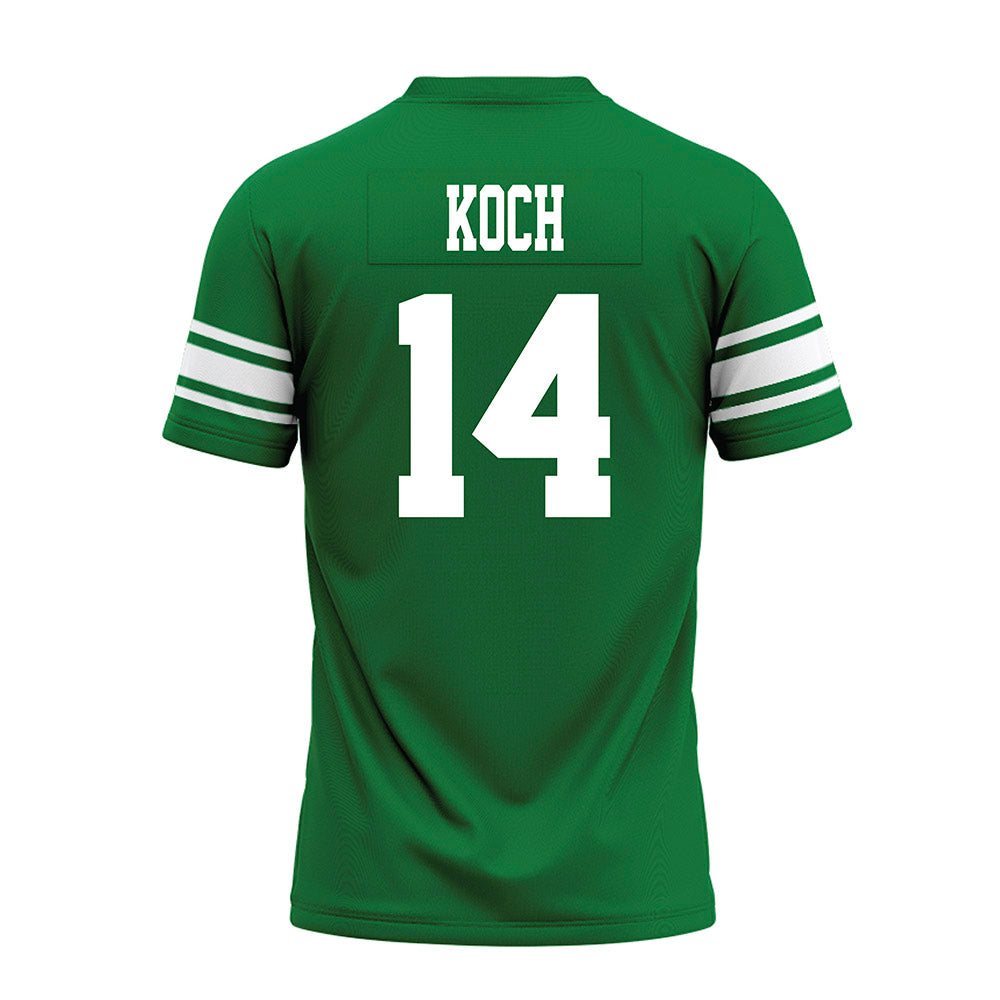 North Texas - NCAA Football : Kyle Koch - Green Premium Football Jersey-1
