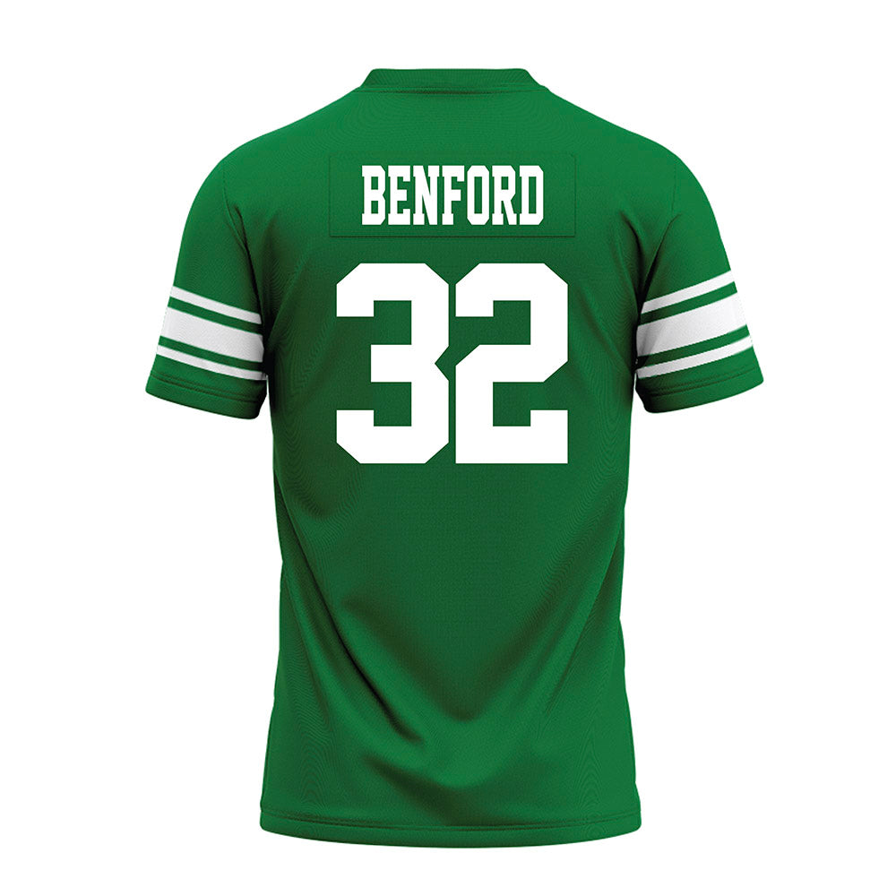 North Texas - NCAA Football : Anthony Benford - Green Premium Football Jersey-1