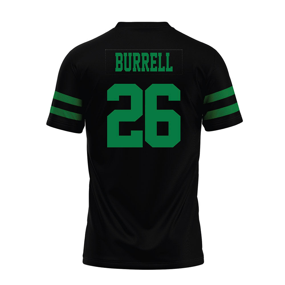 North Texas - NCAA Football : Smaje Burrell - Black Premium Football Jersey-1