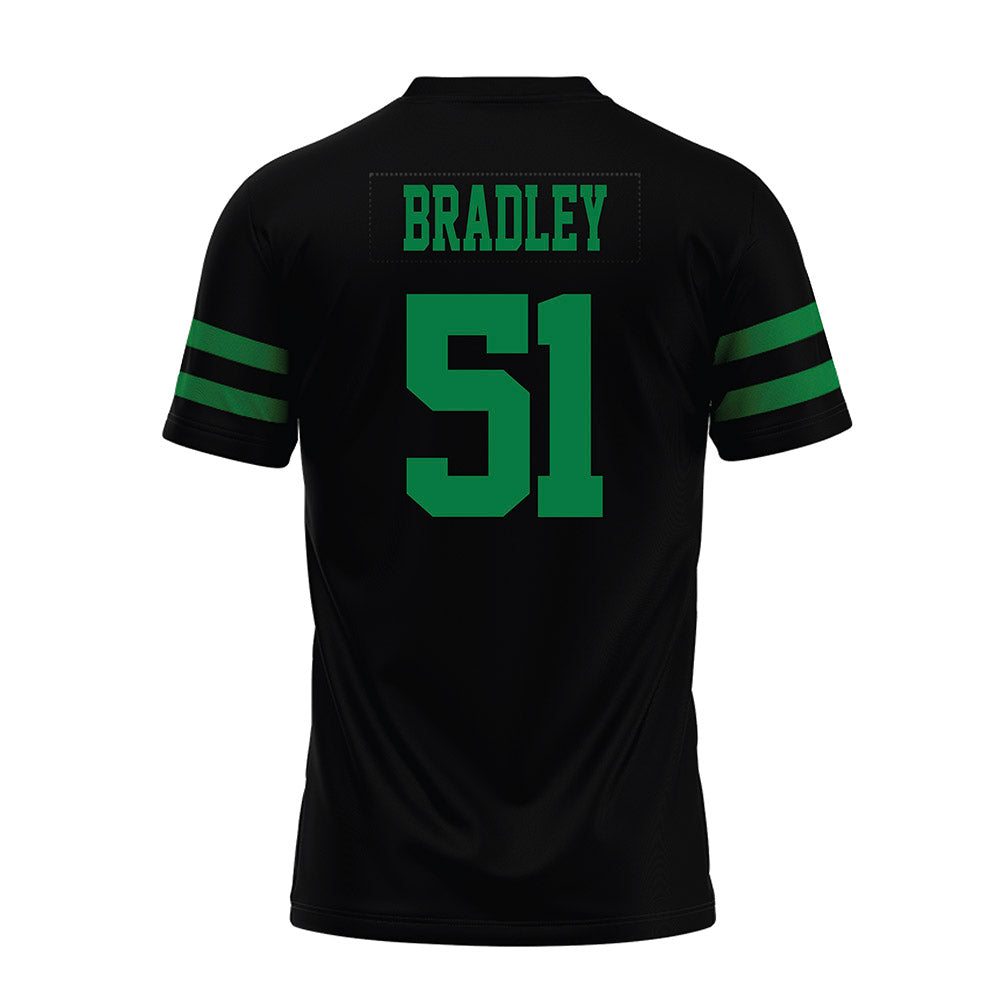 North Texas - NCAA Football : Keelene Bradley - Black Premium Football Jersey-1