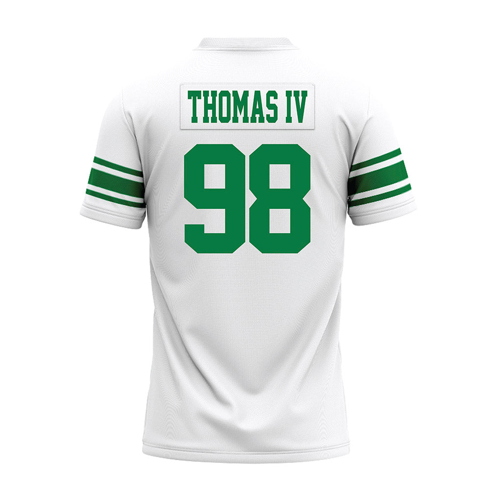 North Texas - NCAA Football : Curlee Thomas IV - White Premium Football Jersey-1
