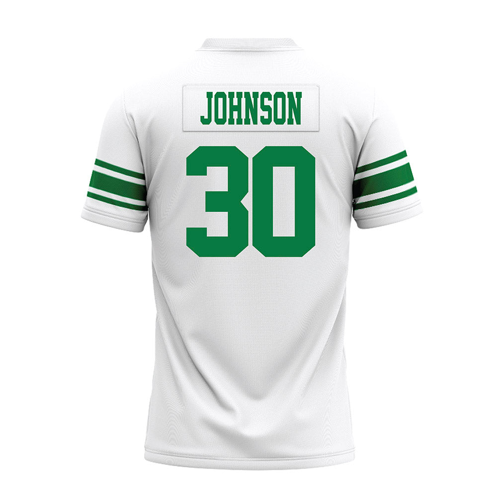 North Texas - NCAA Football : Chantz Johnson - White Premium Football Jersey-1