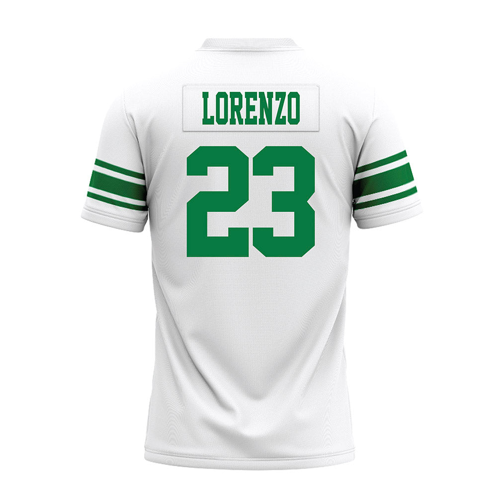 North Texas - NCAA Football : Christian Lorenzo - White Premium Football Jersey-1