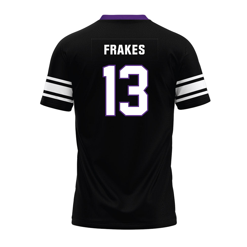 Northwestern - NCAA Football : Gavin Frakes - Black Premium Football Jersey-1