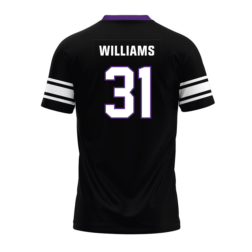 Northwestern - NCAA Football : Tito Williams - Black Premium Football Jersey-1