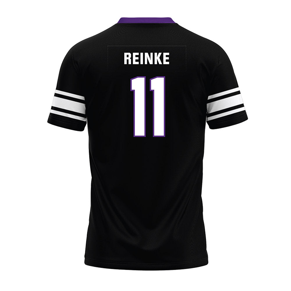 Northwestern - NCAA Football : Keaton Reinke - Black Premium Football Jersey-1