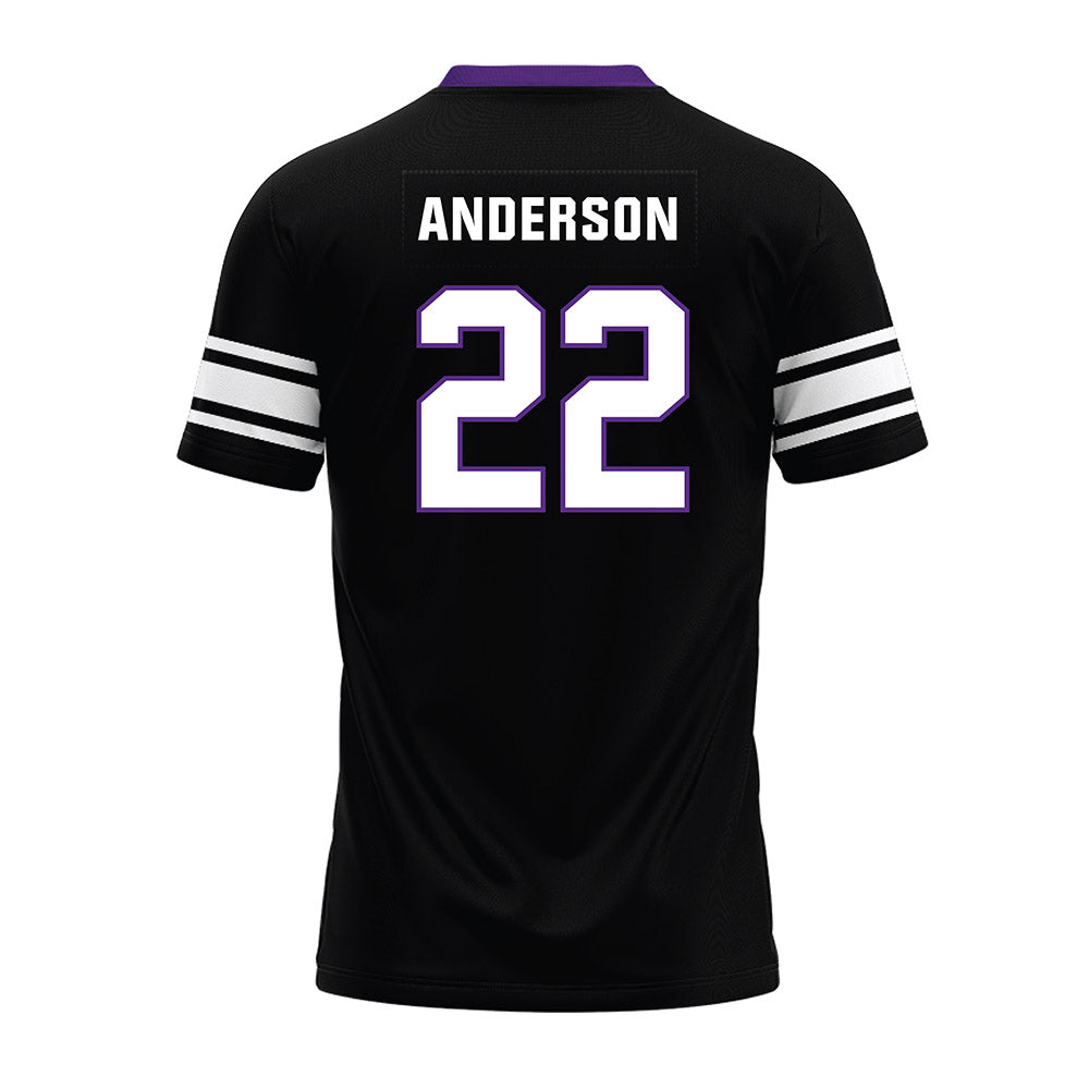 Northwestern - NCAA Football : Daniel Anderson - Black Premium Football Jersey-1