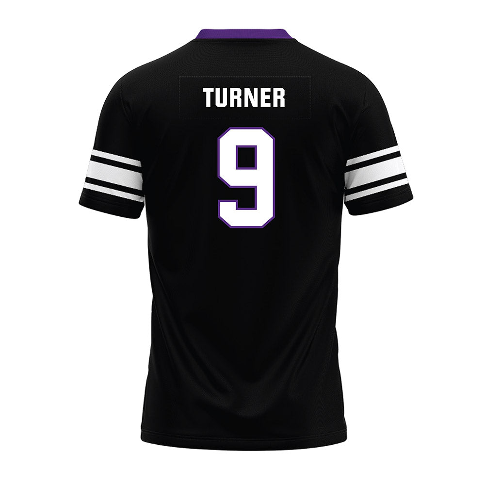 Northwestern - NCAA Football : Braden Turner - Black Premium Football Jersey-1
