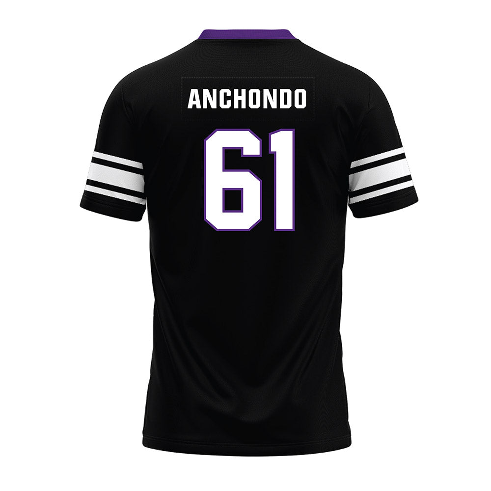 Northwestern - NCAA Football : David Anchondo - Black Premium Football Jersey-1