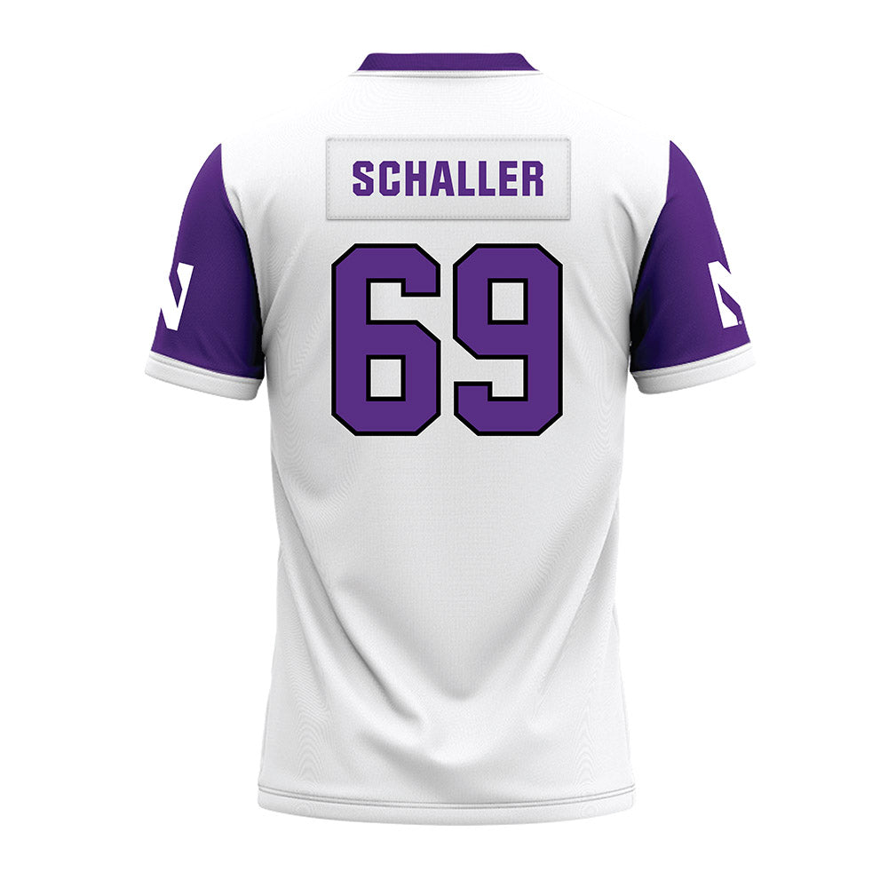 Northwestern - NCAA Football : Patrick Schaller - White Premium Football Jersey-1