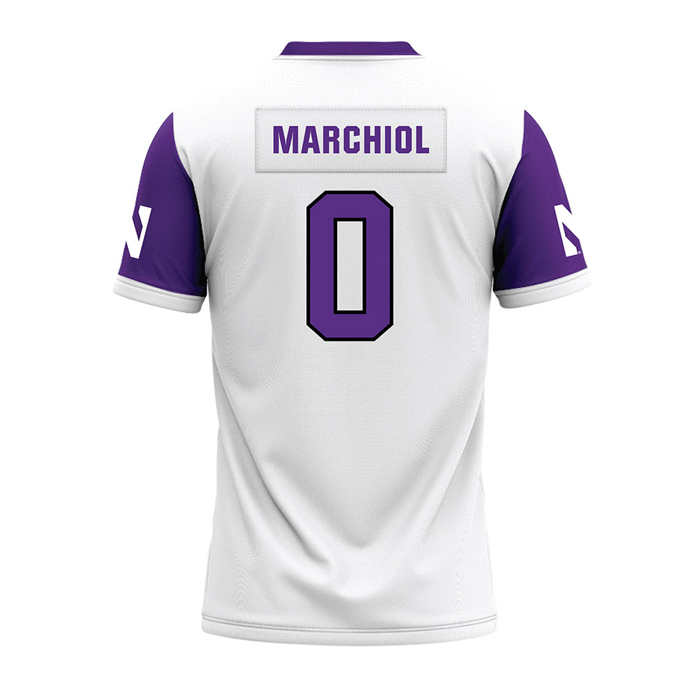 Northwestern - NCAA Football : Nicco Marchiol - White Premium Football Jersey-1