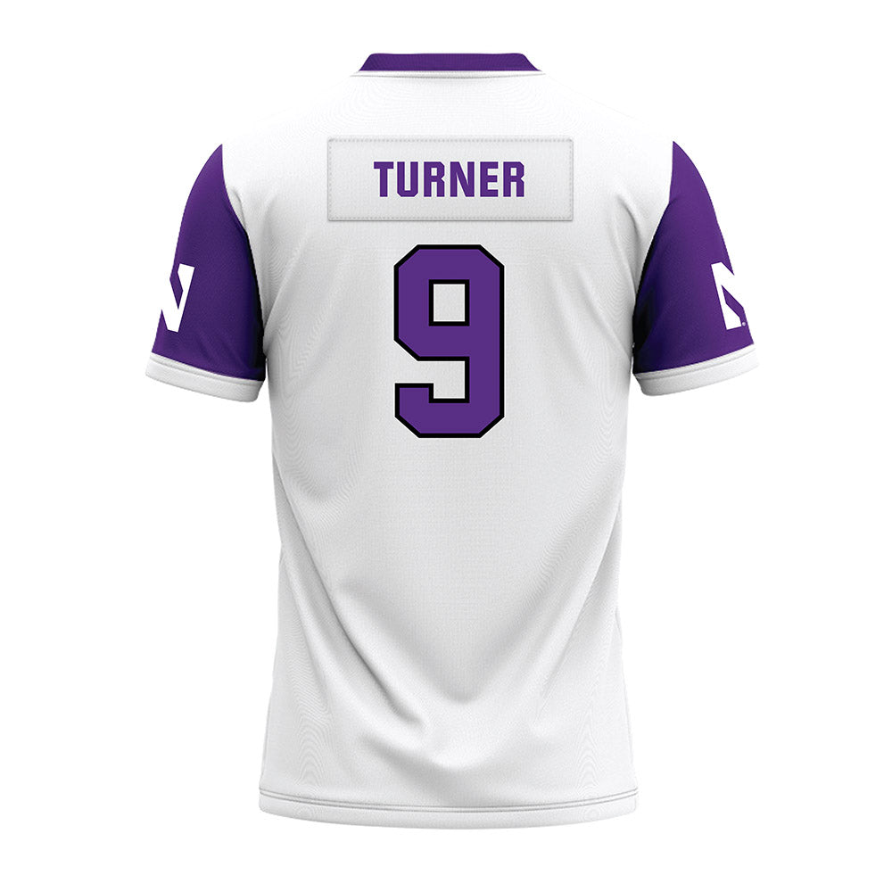 Northwestern - NCAA Football : Braden Turner - White Premium Football Jersey-1