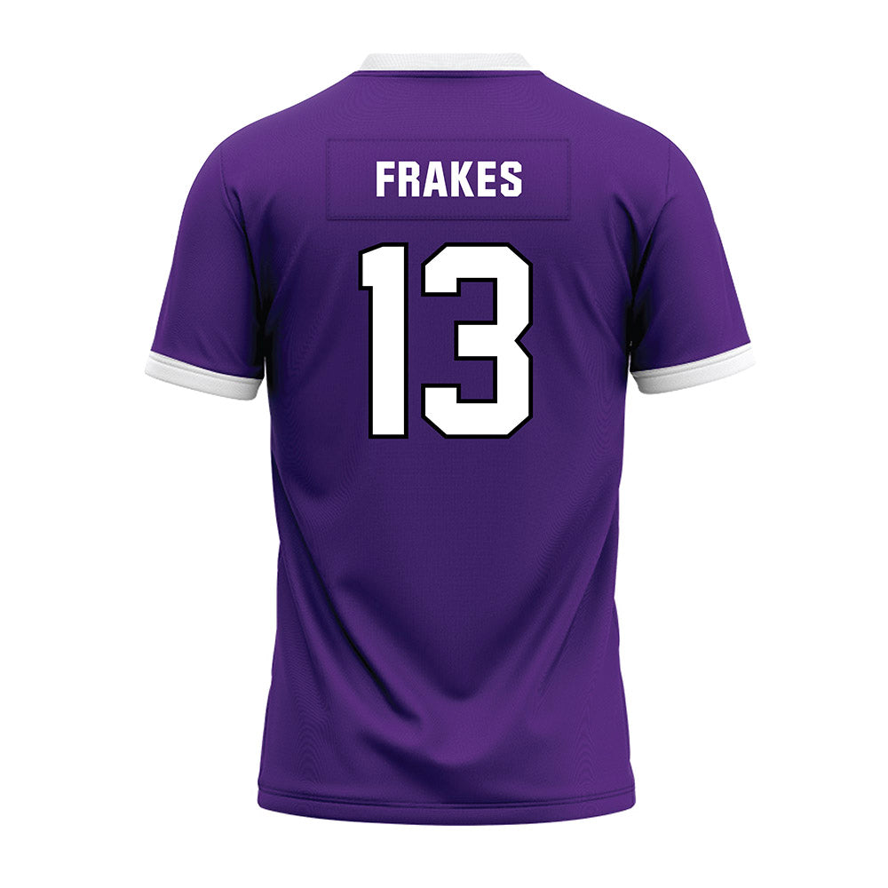 Northwestern - NCAA Football : Gavin Frakes - Purple Premium Football Jersey-1