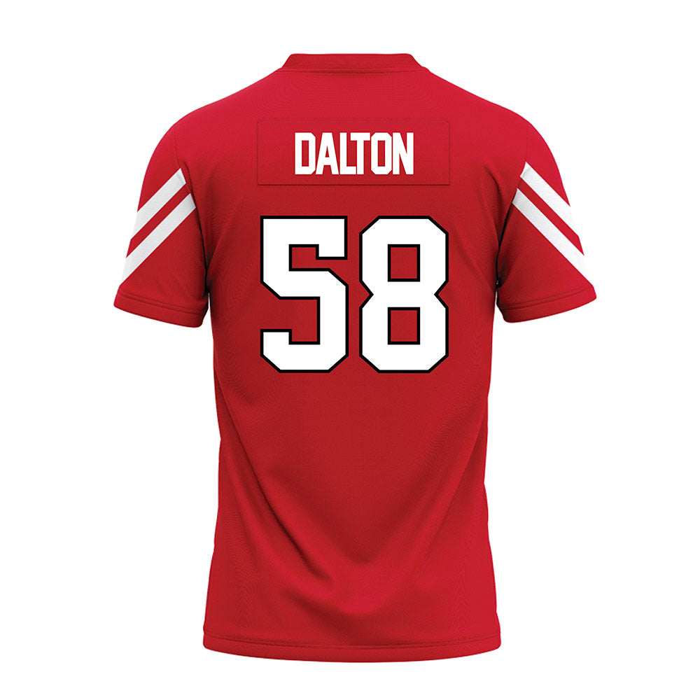 Marist - NCAA Football : Hudson Dalton - Red Premium Football Jersey-1