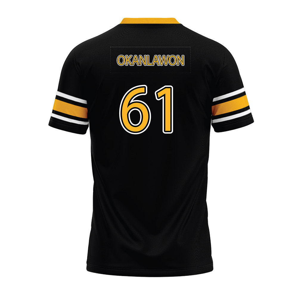 Kennesaw - NCAA Football : Yusuf Okanlawon - Black Premium Football Jersey-1