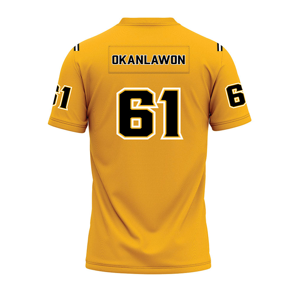 Kennesaw - NCAA Football : Yusuf Okanlawon - Gold Premium Football Jersey-1